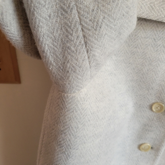 Lauren Ralph Lauren Wool Blend Peacoat Gray White Soft XL 14 W - Picture 5 of 11